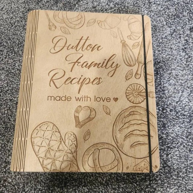 Personalized Family Recipe Book Blank Custom Cookbook Binder for Mom Grandma Christmas Gifts for Her