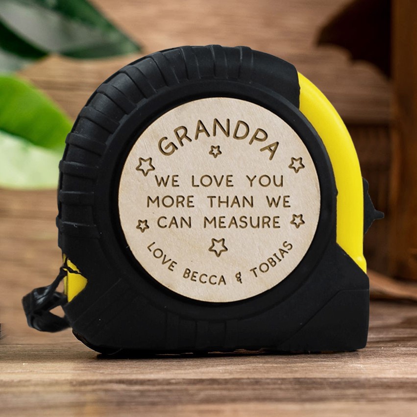 Grandpa We Love You More Than We Can Measure Personalized Measure Tape for Father's Day Gift Unique Gifts for Grandpa Dad