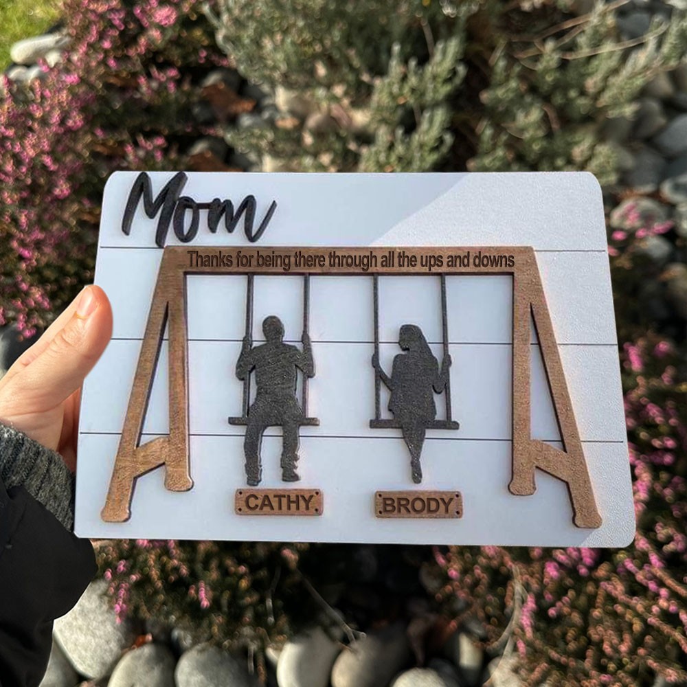 Personalized Swing Set Sign Keepsake Gifts for Mom Mother's Day Gift Ideas
