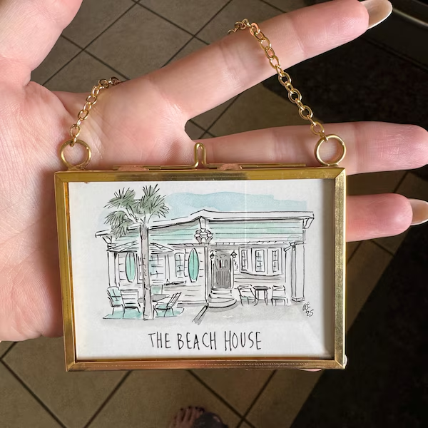 Custom House Portrait Ornament First Home Gift Christmas Tree Keepsake Ornament Unique Christmas Gifts