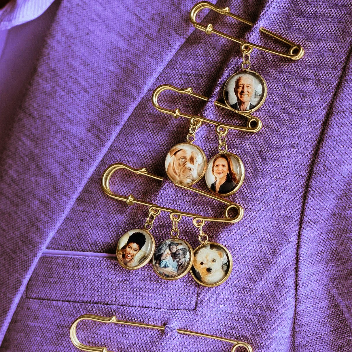 Custom Photo Boutonniere Lapel Pin Wedding Gift for Groom Unique Gifts for Groom Dad on Wedding Day