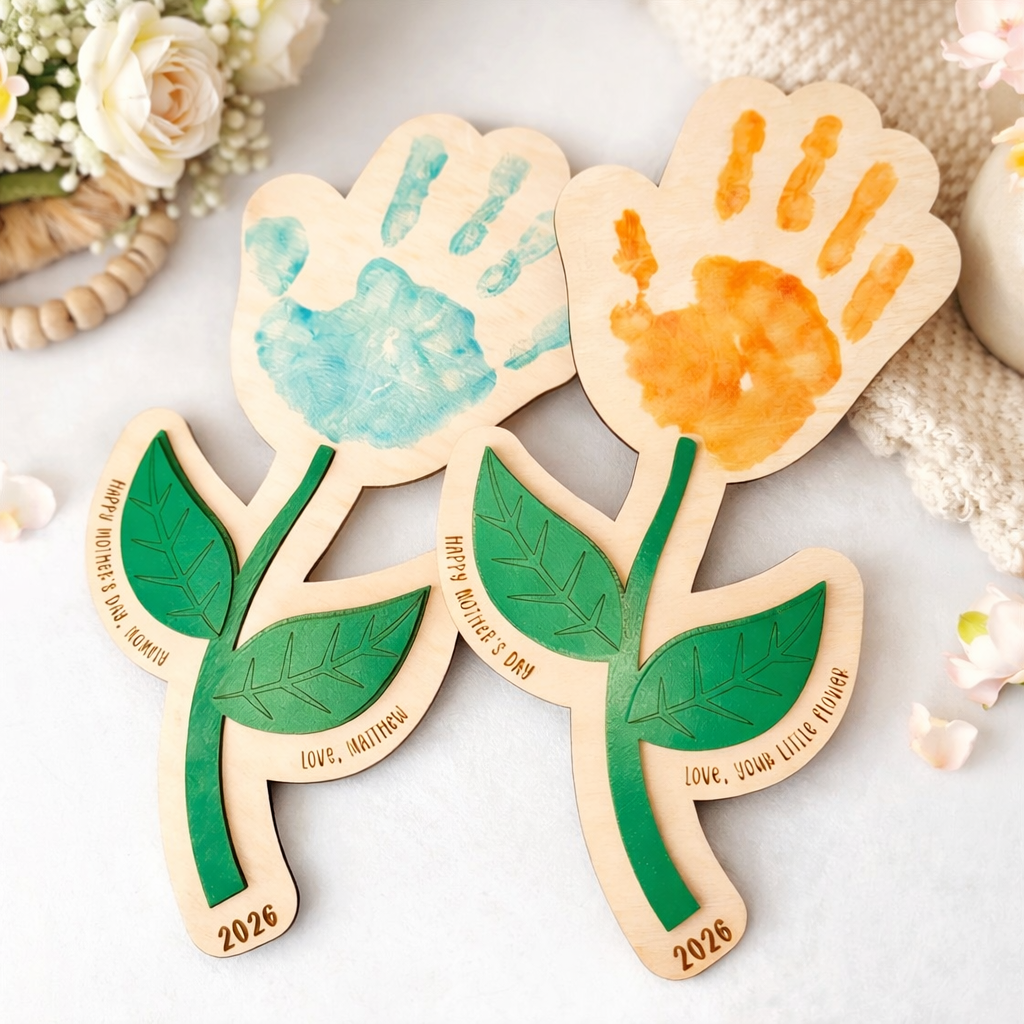 First Mothers Day DIY Handprint Sign Unique Gift for Mom Mother's Day Gifts