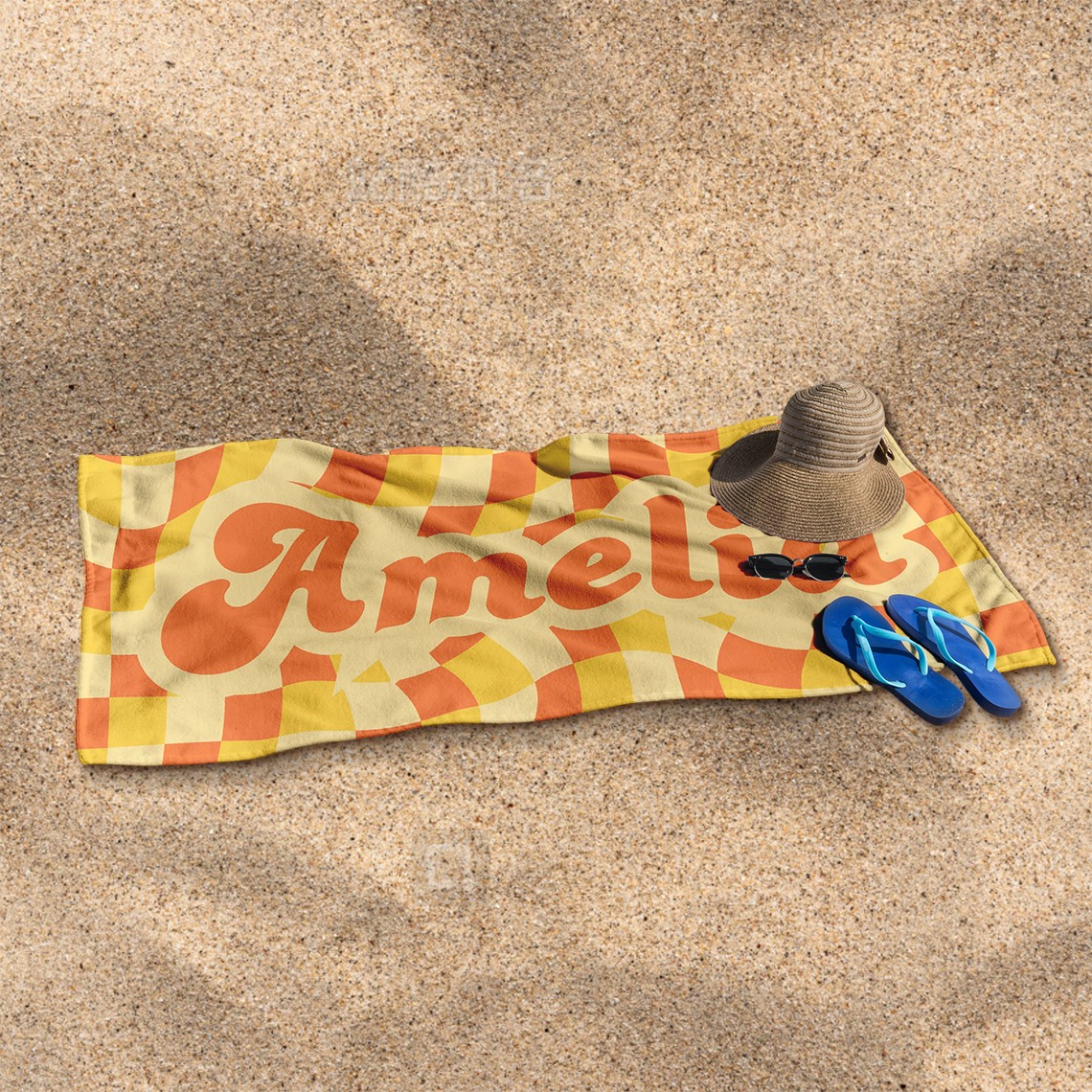 Personalized Beach Towel with Name Summer Gift for Kids Birthday Gift Ideas