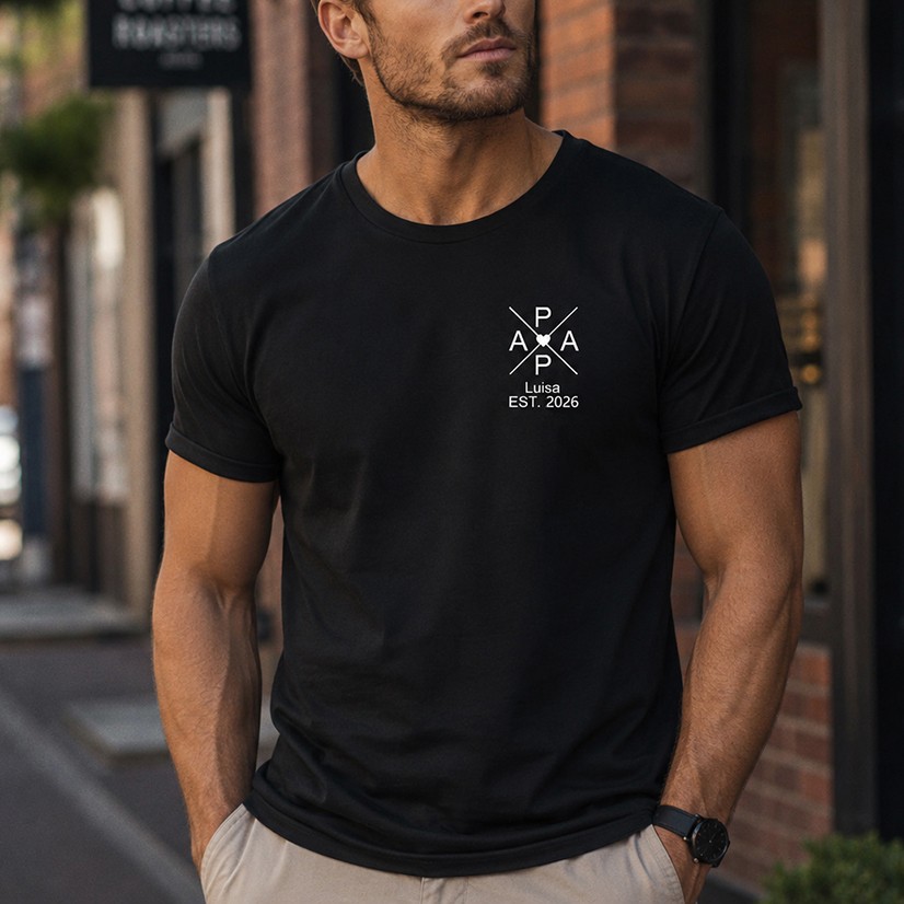 Custom Dad Shirt – Personalized with Children's Names and Birth Years, Perfect Father's Day Gift