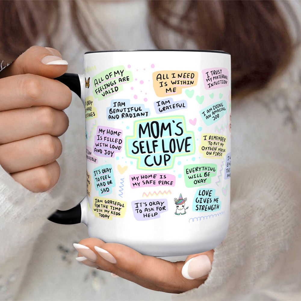 Personalized Mom's Self Love Coffee Mug New Mom Gift Unique Gifts for Mom Mother's Day Gift Ideas