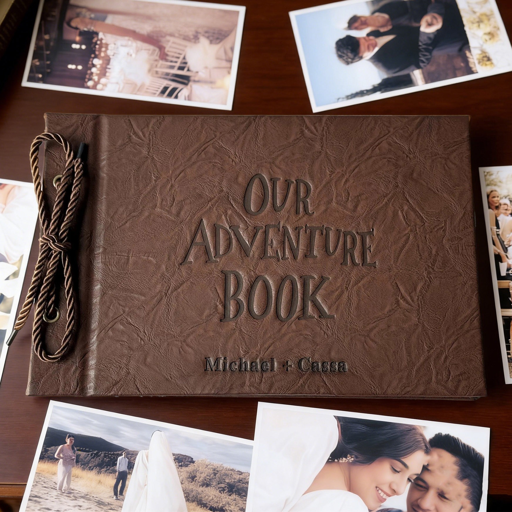 Custom Our Adventure Book Scrapbook Photo Album Unique Gift for Couples Anniversary Gift for Him Valentine's Day Gifts