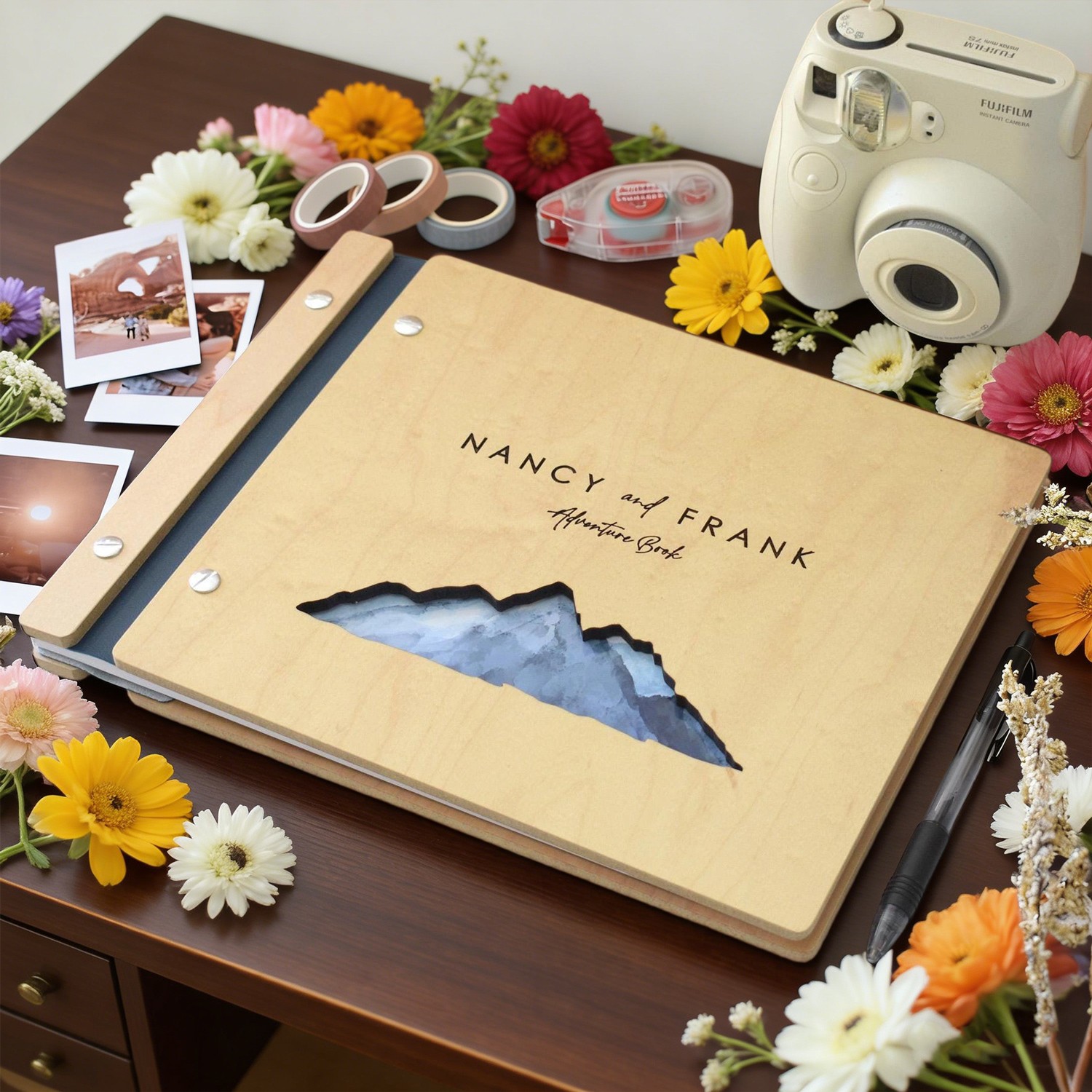 Adventure Book Travel Scrapbook Personalized Gift for Couples Anniversary Gift Valentien's Day Gifts for Boyfriend