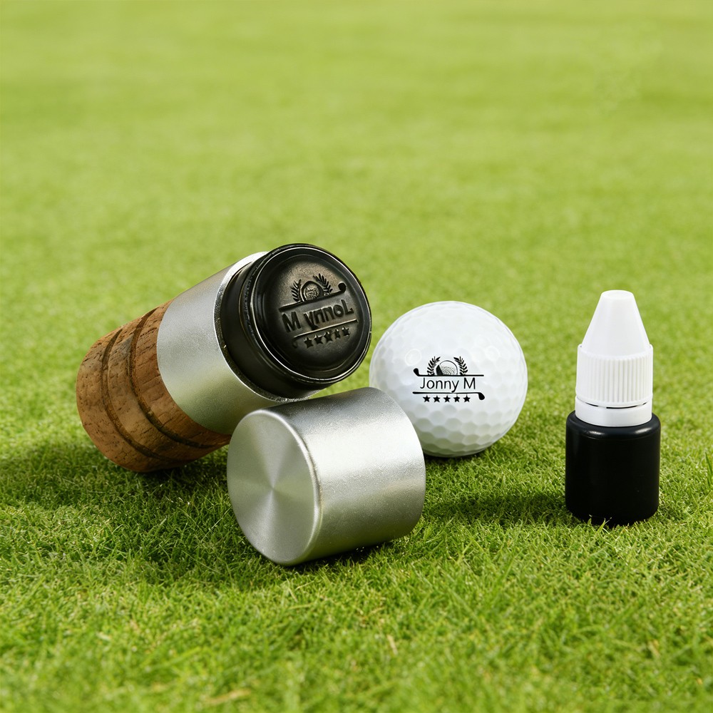 Custom Name Golf Ball Stamp Golf Accessories For Men Sports Gifts for Golfer Gift Ideas for Dad Husband Boyfriend