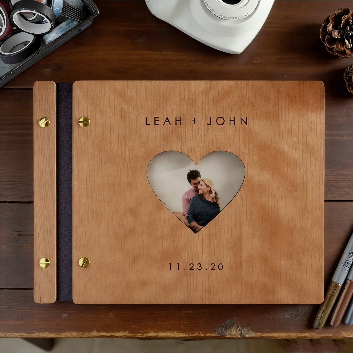 Adventure Book Scrapbook Photo Album Personalized Gift for Couples Anniversary Gift for Husband Valentine's Day Gifts