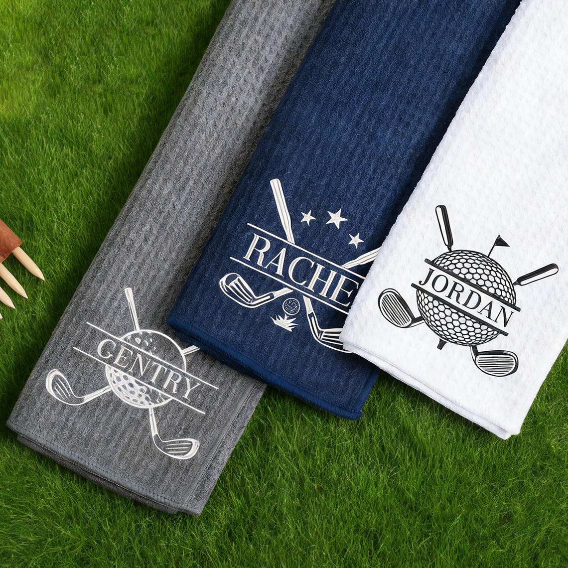 Personalized Embroidered Name Golf Towel Golf Lover Gifts Anniversary Gift for Him Birthday Gift for Dad Husband