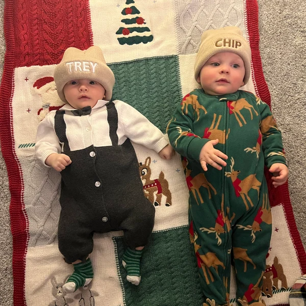 Personalized Embroidered Name Baby Adult Newborn Beanie Hat Unisex Toddler Hat Baby Shower Gift Christmas Gifts for Kids