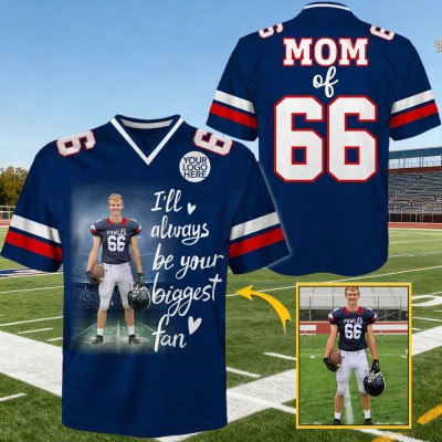 Custom Football Game Day Photo Football Jersey Unique Gift For Football Lovers
