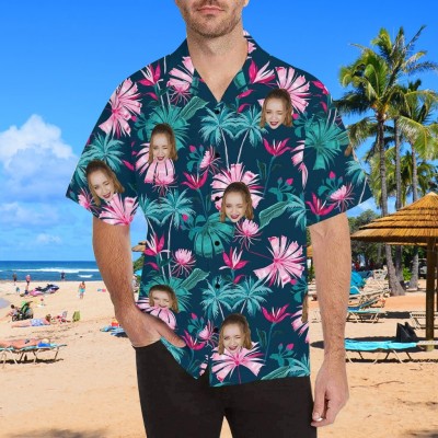 Custom Hawaiian Face Shirt Summer Gift Ideas Personalized Shirt For Beach Party
