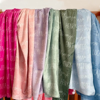Custom Kids Name Blanket Unique Gift for Kids Birthday Gifts Christmas Gift Ideas