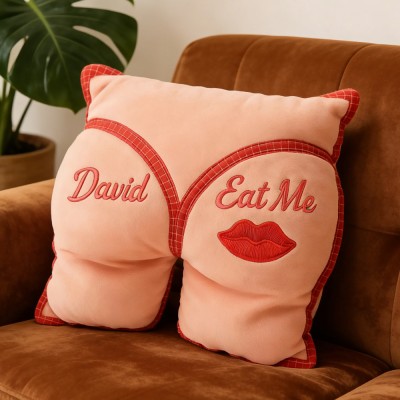 Couple Funny Pillow with Name Personalized Love Gifts Valentine's Day Gift Ideas for Her Him