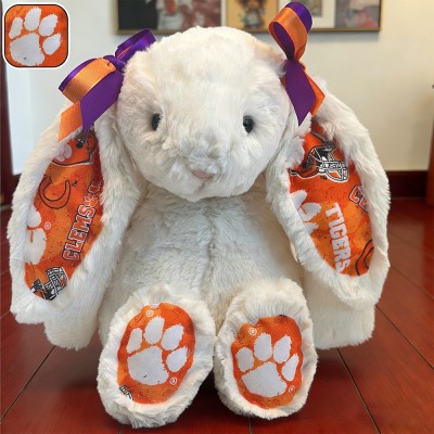 Clemson University Custom Collegiate Bunny Perfect Gift for Students Grads