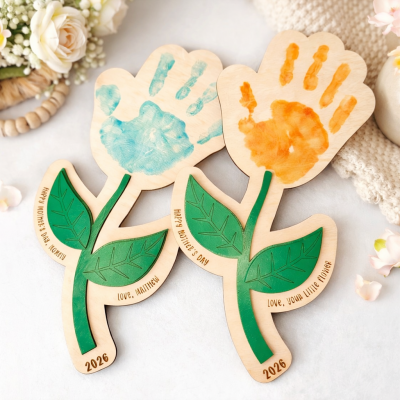 First Mothers Day DIY Handprint Sign Unique Gift for Mom Mother's Day Gifts