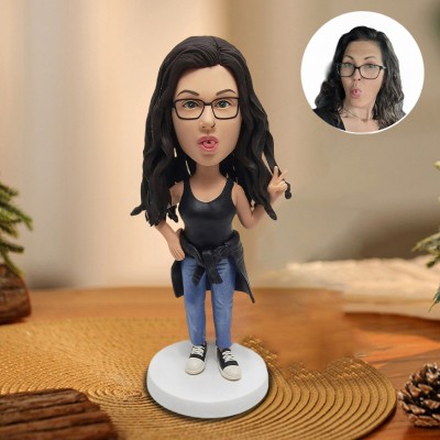 Custom Bobblehead from Photo for Women Unique Gifts for Mom Grandma Birthday Gift for Her Mother's Day Gift Ideas