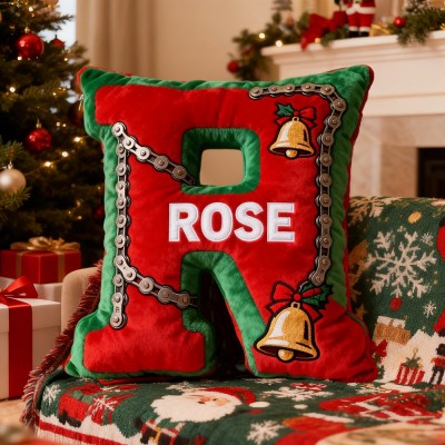 Personalized Chain Like Design Pillow with Custom Name Racing Lover Gift Christmas Gift