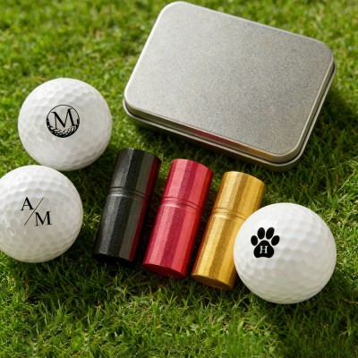Personalized Name Golf Ball Stamp Golf Accessories Sports Gifts for Golfer Birthday Gift for Dad Husband