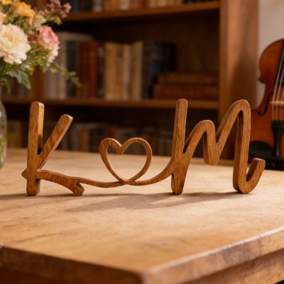 Personalized Couple Wooden Initials Name Sign Love Gifts for Her Him Valentine's Day Gift Ideas