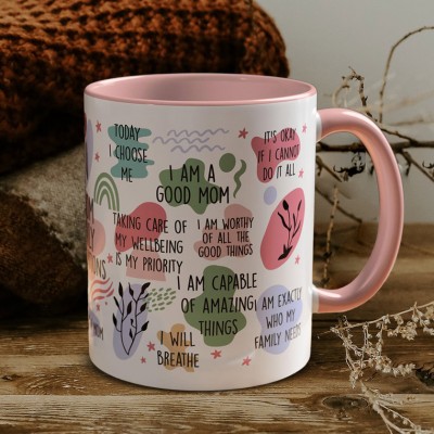 Personalized Mom Daily Affirmations Coffee Mug Keepsake Gifts for Mom Birthday Gift Mother's Day Gift Ideas