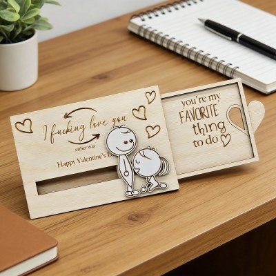 Dirty Valentine's Day Card Love Gifts for Couples Unique Gift for Boyfriend Funny Valentine's Day Gift Ideas