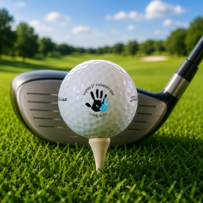 Personalized 1st Father's Day Golf Balls with Name New Dad Gift Father's Day Gift
