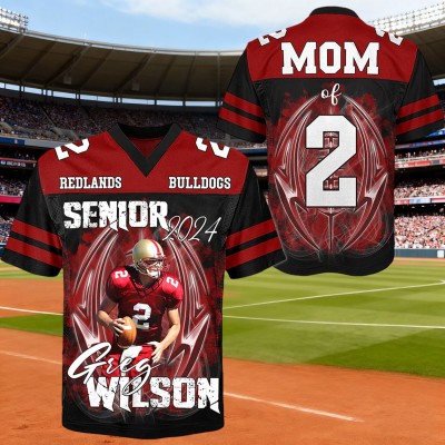 Custom Football Game Day Photo Football Jersey Unique Gift For Football Lovers