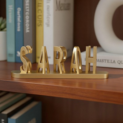 Custom Couple Dual Name Plate Unique Wedding Anniversary Gifts Valentine's Day Gift for Couples