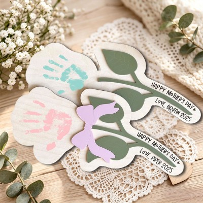 First Mothers Day DIY Handprint Sign Unique Gift for Mom Mother's Day Gifts
