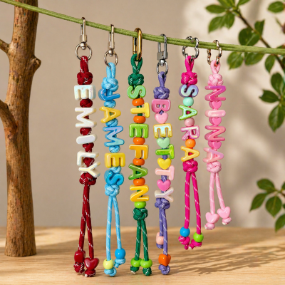Personalized Name Keychain Paracord Backpack Tag Gifts for Kids Back To School Gift Ideas