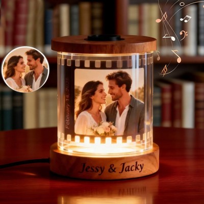 Personalized Photo Night Light with Text Gift for Couples Anniversary Gift for Wife Valentine's Day Gifts
