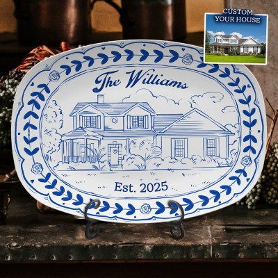 Custom Home Venue Platter for Couples Wedding Anniversary Gifts Housewarming Keepsake Gifts Christmas Gift