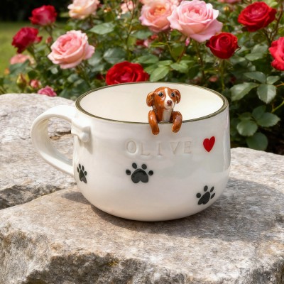 Custom Pet Figure Mug Keepsake Gifts for Pet Lovers Unique Gifts for Dog Owners 