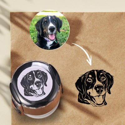 Personalized Pet Portrait Stamp Custom Dog Stamp for Dog Lovers Memorial Gift for Pet Lovers