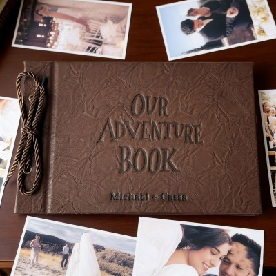 Custom Our Adventure Book Scrapbook Photo Album Unique Gift for Couples Anniversary Gift for Him Valentine's Day Gifts