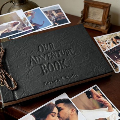 Custom Our Adventure Book Scrapbook Photo Album Unique Gift for Couples Anniversary Gift for Him Valentine's Day Gifts