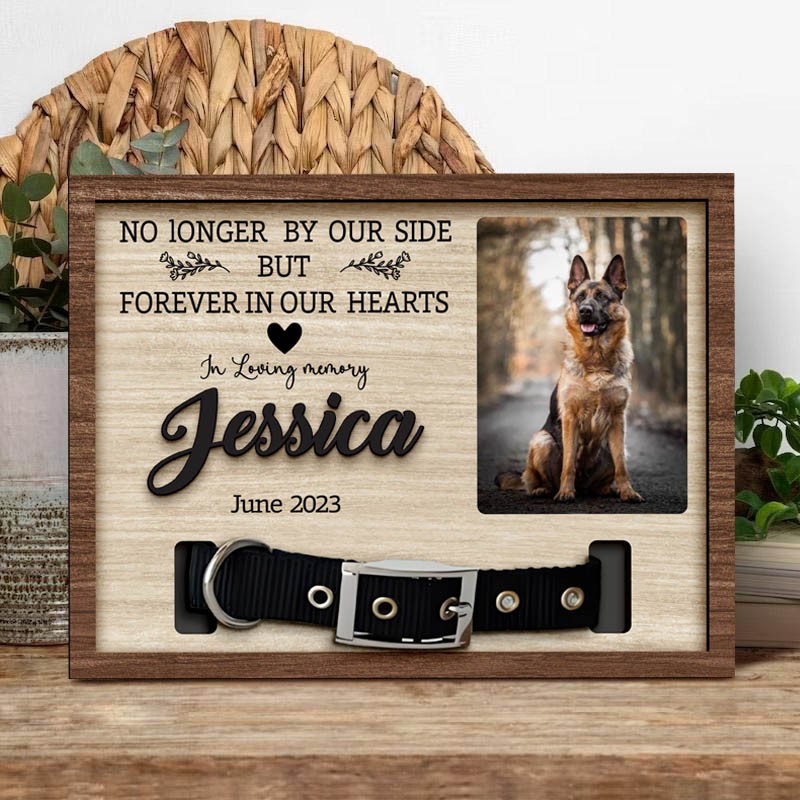 Gepersonaliseerd herdenkingshalsbandframe voor huisdieren met fotocadeaus voor dierenliefhebbers