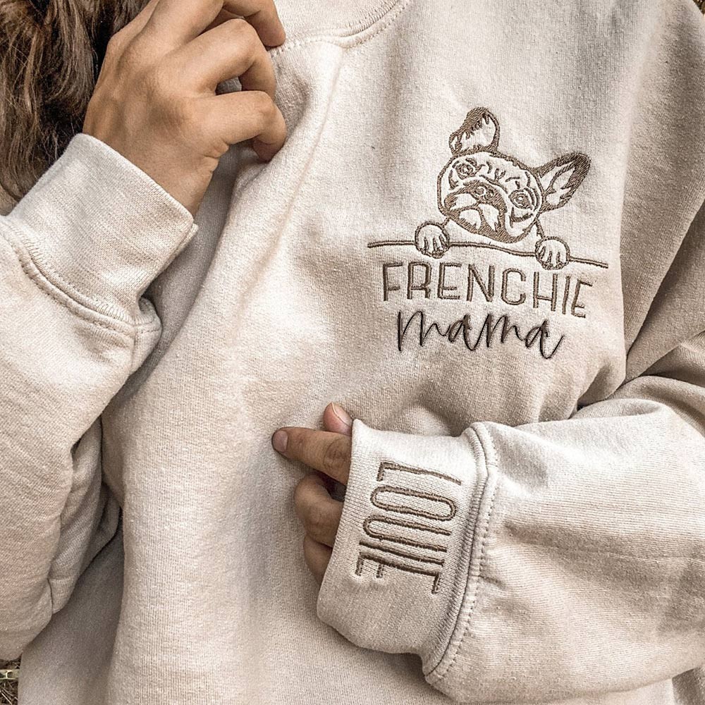 Gepersonaliseerd geborduurd huisdier sweatshirt hoodie cadeau voor dierenliefhebbers