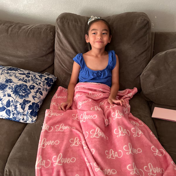 Gepersonaliseerde kinderdeken met naam, uniek cadeau voor kinderen, verjaardagscadeaus, kerstcadeau-ideeën