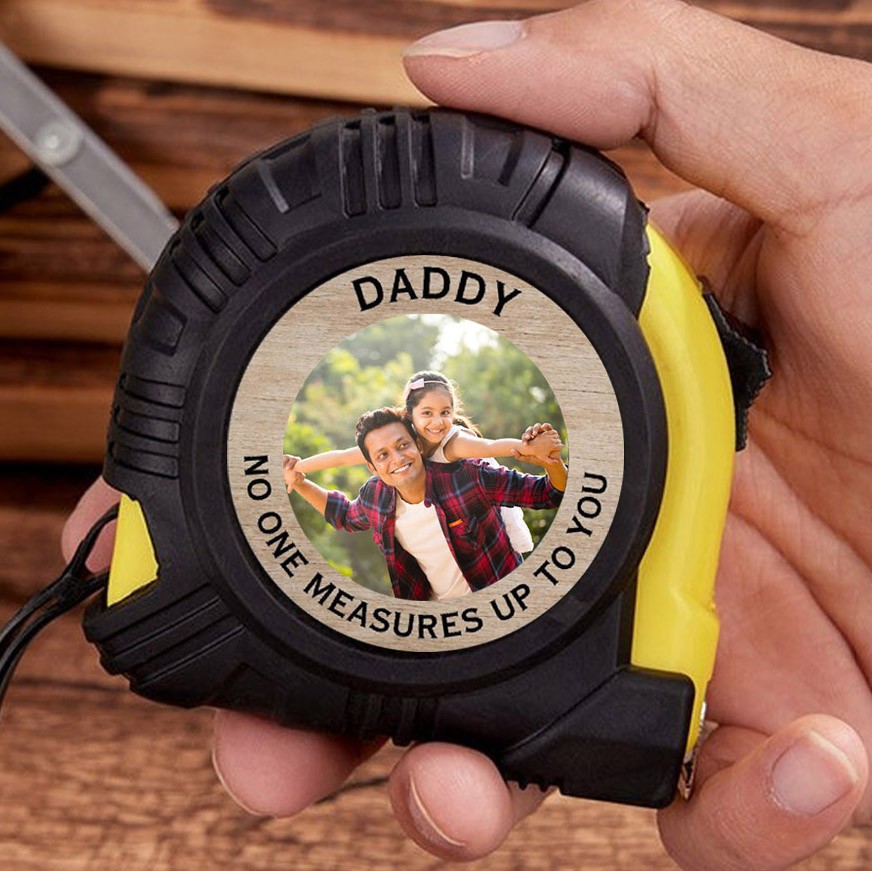 Aangepaste Daddy No One Measures Up To You Meetlint Met Foto Uniek Familie Cadeau Voor Papa