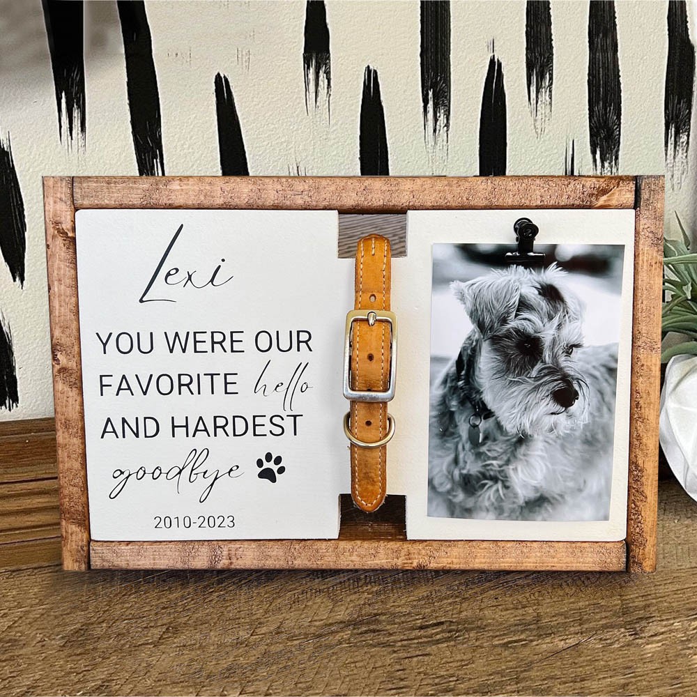 Aangepaste herdenkingshalsband voor honden met foto als herinneringsgeschenk voor dierenliefhebbers