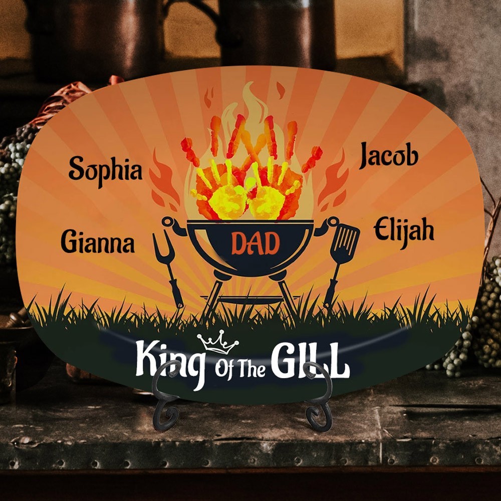 Gepersonaliseerde King of The Gill Plate Vaderdagcadeaus