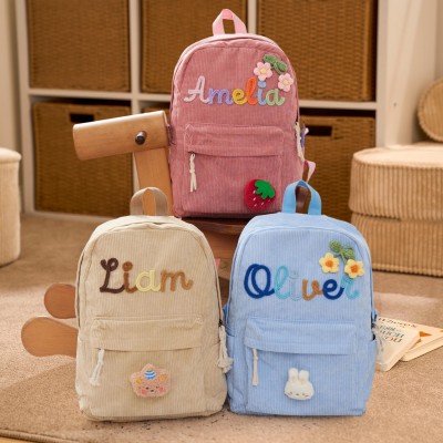 Gepersonaliseerde Kinderrugzak met Naam - Aangepaste Peuterschooltas - Terug naar School Cadeau voor Kinderen - Unieke Cadeaus voor Meisjes en Jongens
