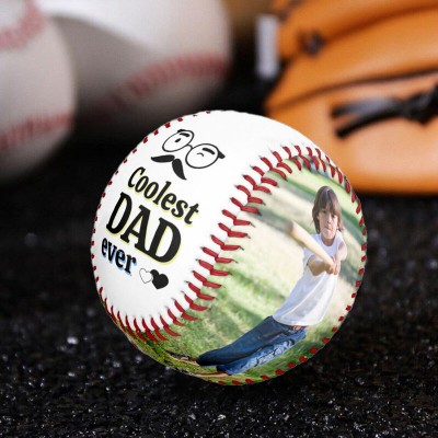 Gepersonaliseerde Papa Foto Honkbal Vaderdag Cadeaus Herinneringscadeaus Voor Papa