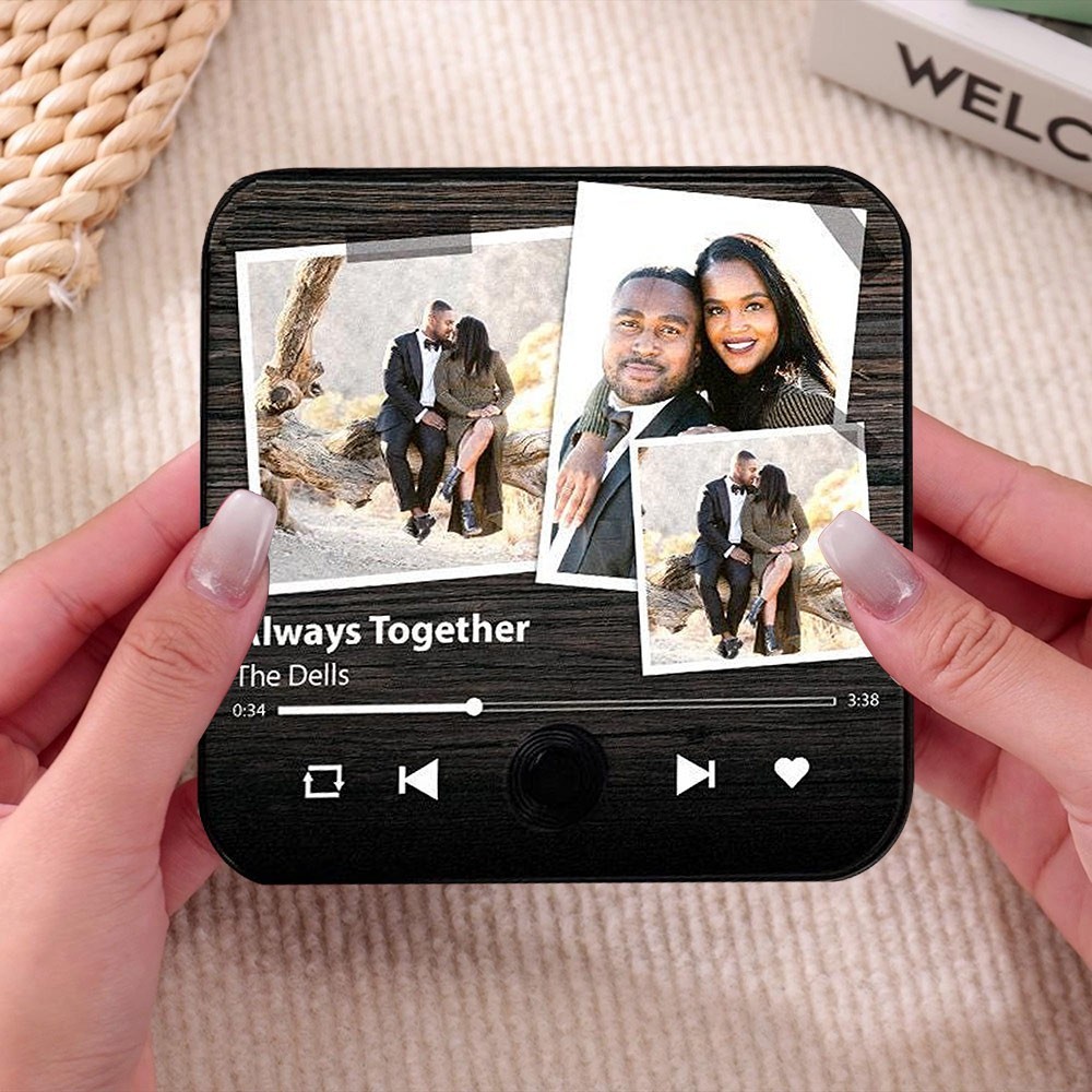 Personalised Music Photo Fridge Magnet Memorial Gifts for Couples Anniversary Gift for Her Him
