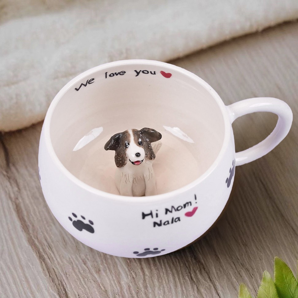 Custom Pet Figure Mug Handmade Coffee Mug Gifts for Dog Owners Memorial Gifts for Pet Lovers