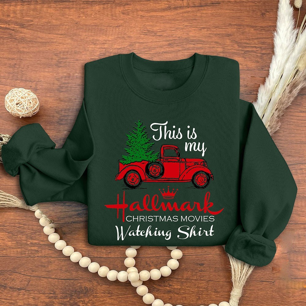 This is My Hallmark Christmas Movies Watching Sweatshirt Unique Gift for Her Christmas Gift Ideas