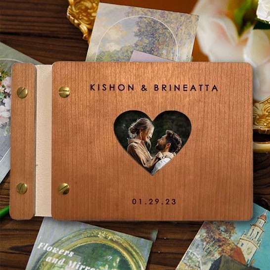 Personalised Adventure Book Couple Scrapbook Photo Album Anniversary Gifts for Him Valentine's Day Gift for Boyfirend